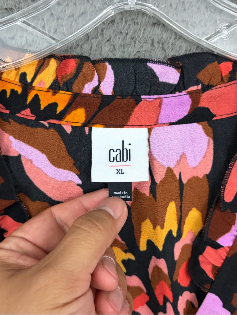 Cabi Monarch Sleeveless Floral Print Dress - Pink & Brown - Picture 4 of 7